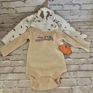 Chickpea Unisex Newborn “My First Halloween” 3 Piece Set Size 3/6 NWT